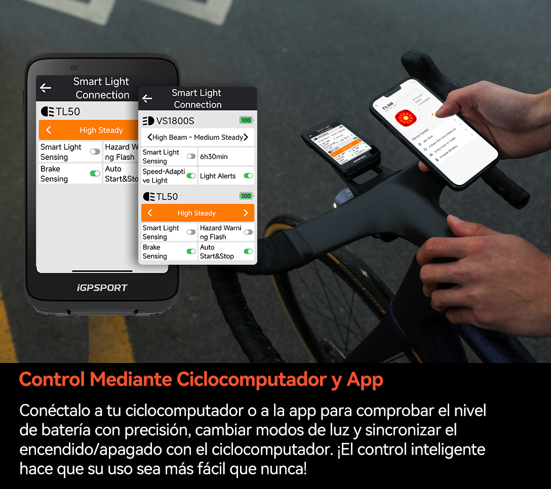 LUZ LED TRASERA iGPSPORT TL50 SMART 50LM - Image 7